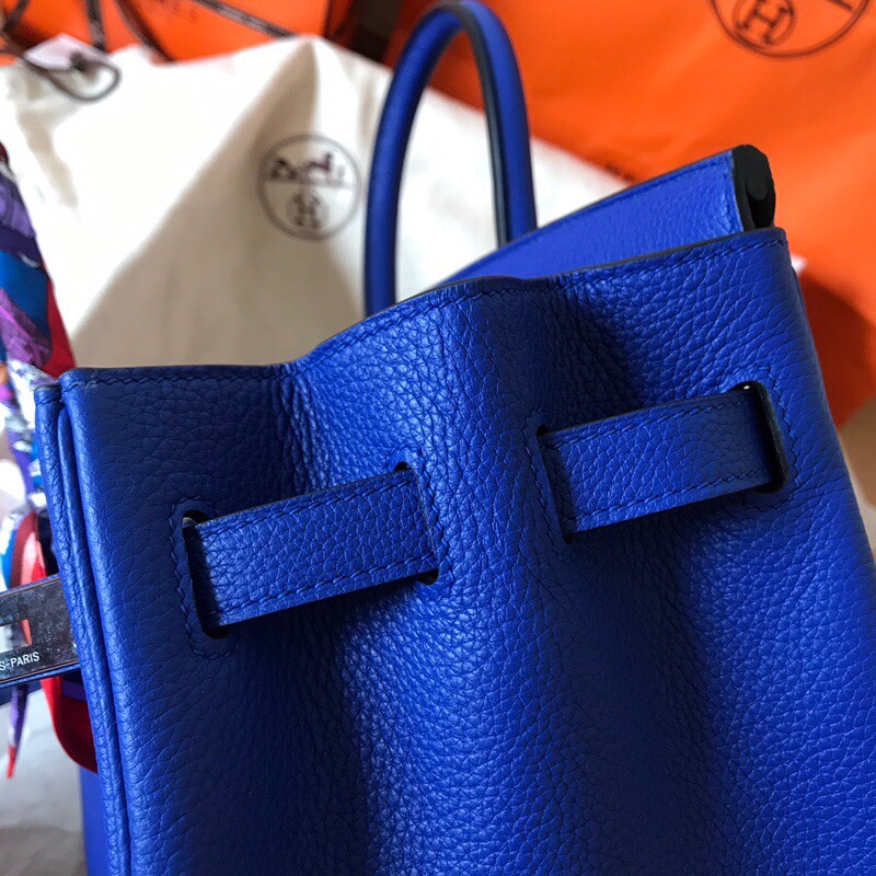 Hermes Birkin 35CM Togo Leather Handbag Dark Sea Blue